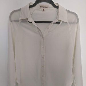 Zenana Styles White Sheer Blouse | Zenana Styles
